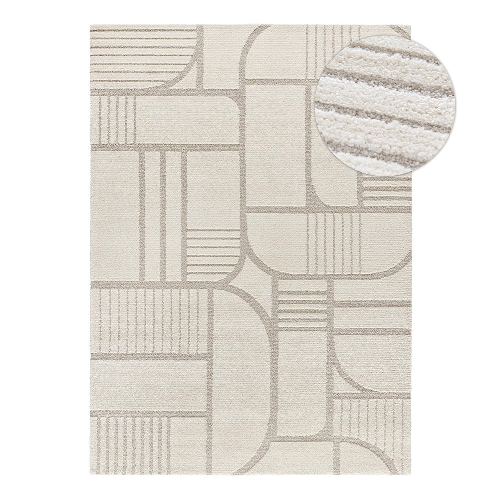 Krémovobiely koberec 80x150 cm Snowy – Universal