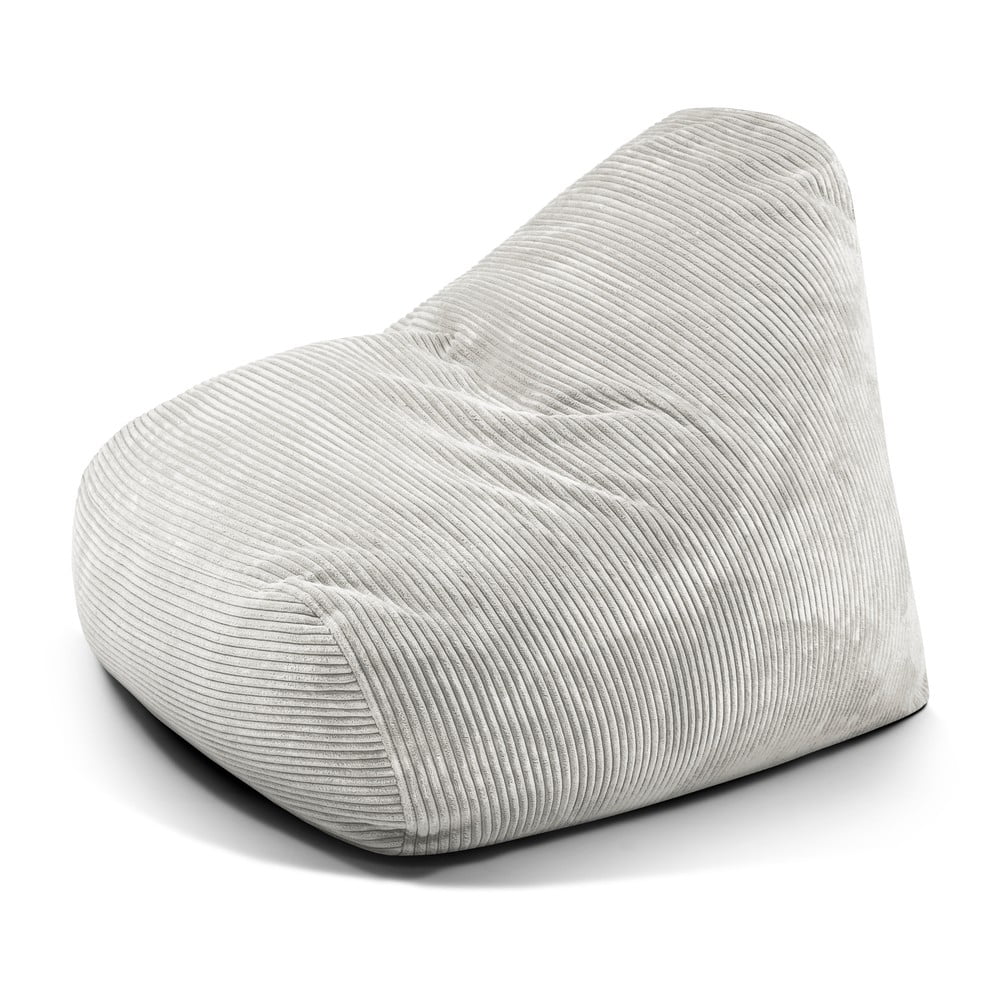 Krémový menčestrový sedací vak Snug 100 – SLOWDOWN