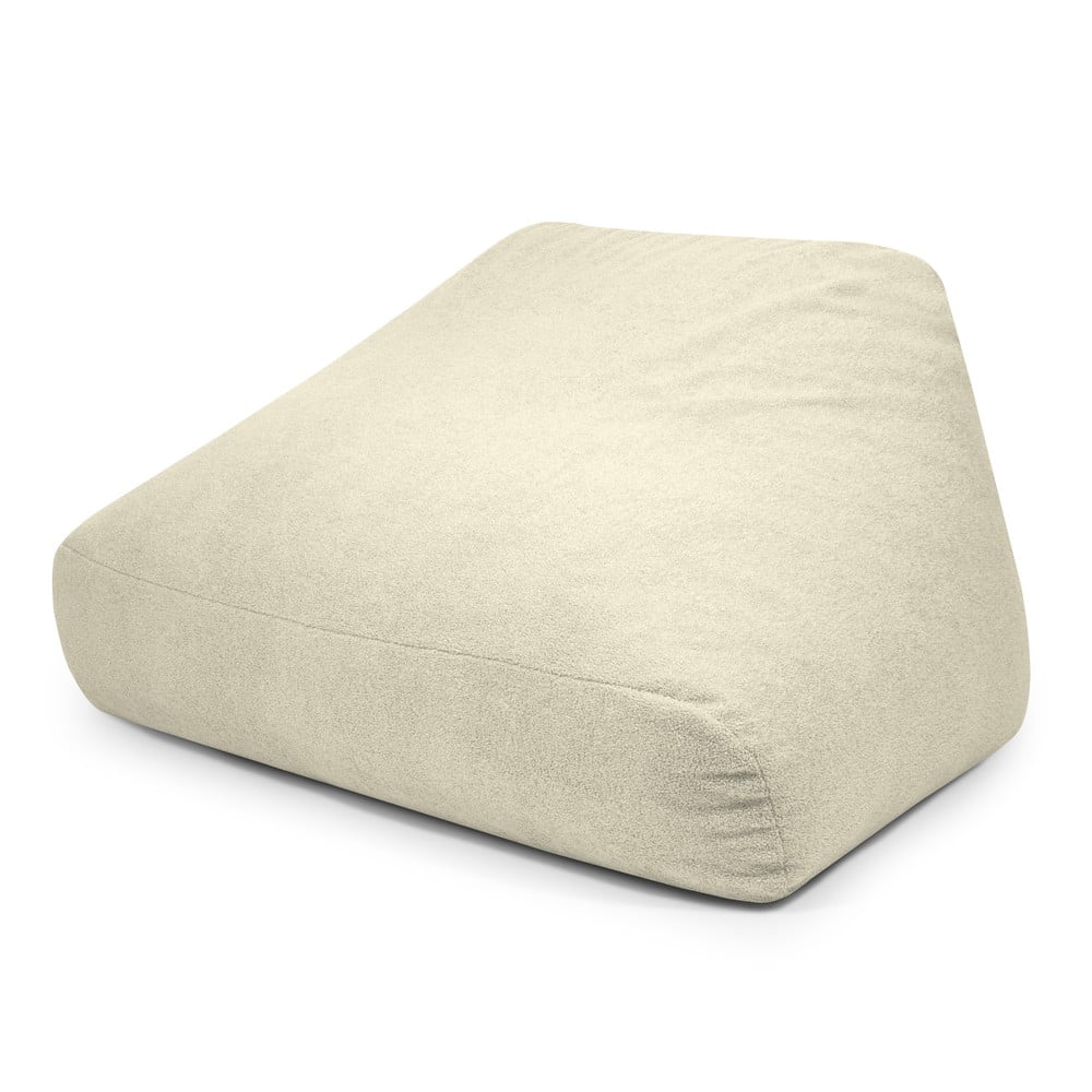 Krémový sedací vak z textílie buklé Sofa Snug – SLOWDOWN