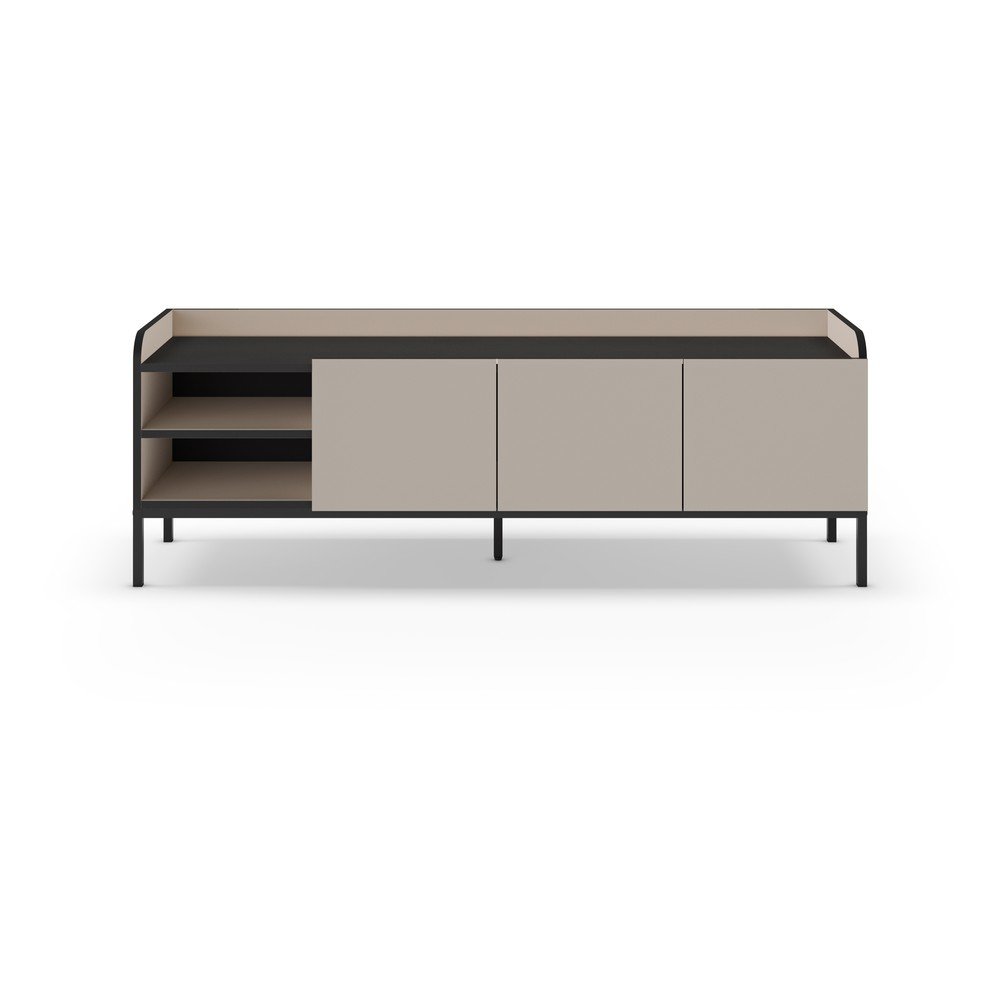 Krémový TV stolík 160x55x42 cm Adara – Marckeric