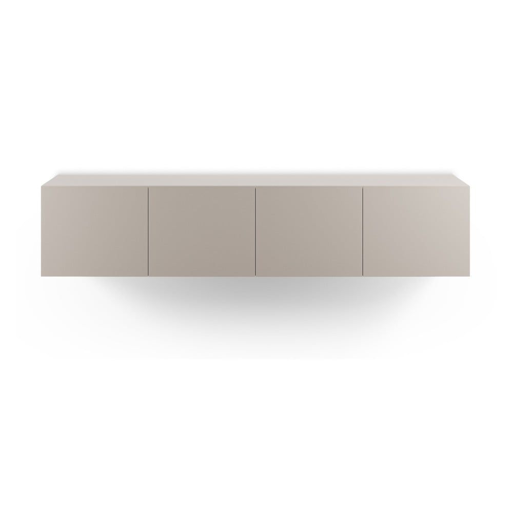 Krémový TV stolík 180x38x35 cm Daroca – Marckeric
