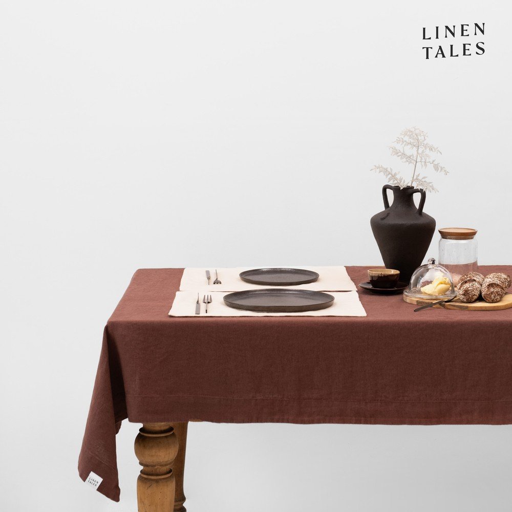 Ľanový obrus 140x200 cm Chocolate – Linen Tales