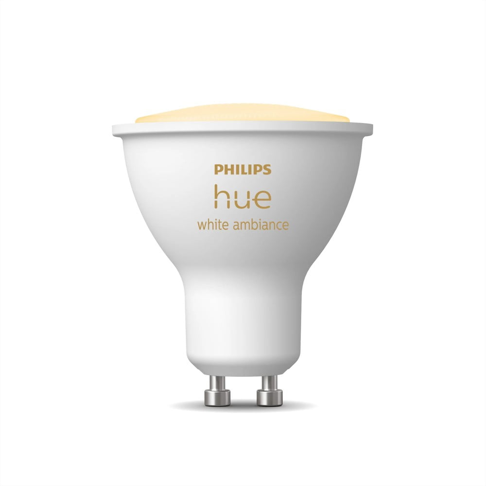 LED inteligentná žiarovka GU10, 4 W White ambiance – Philips Hue