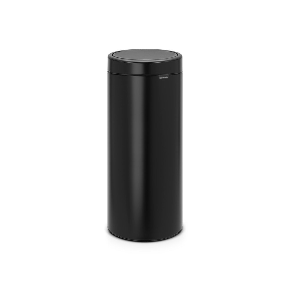 Matne čierny dotykový oceľový odpadkový kôš 30 l Touch Bin – Brabantia