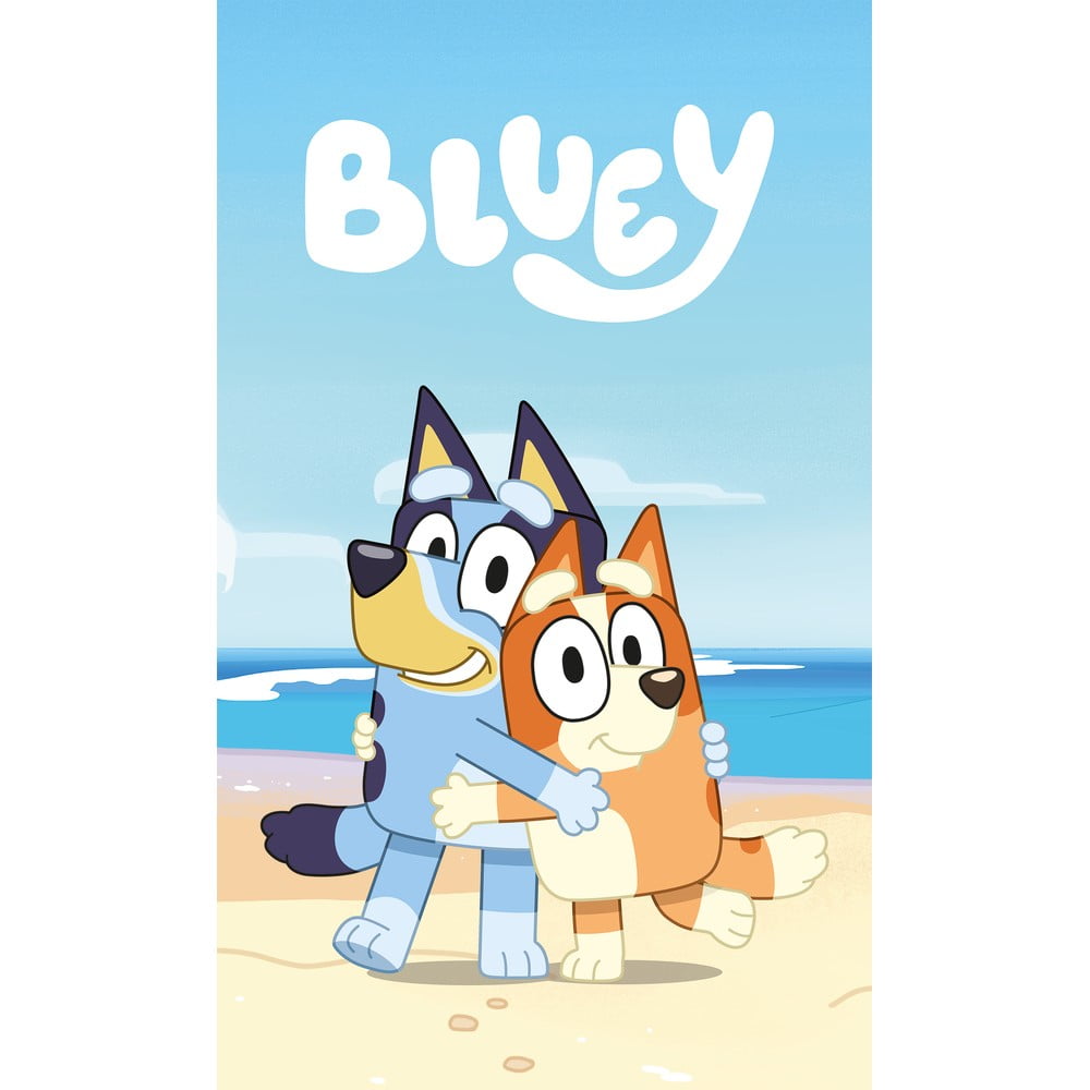 Modrá fleecová detská deka 100x150 cm Bluey – Jerry Fabrics