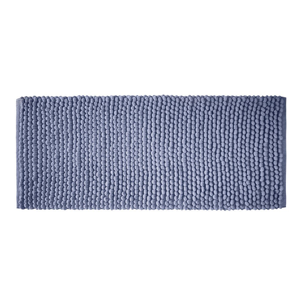 Modrá kúpeľňová predložka 50x120 cm Aspen Bobble – Bianca
