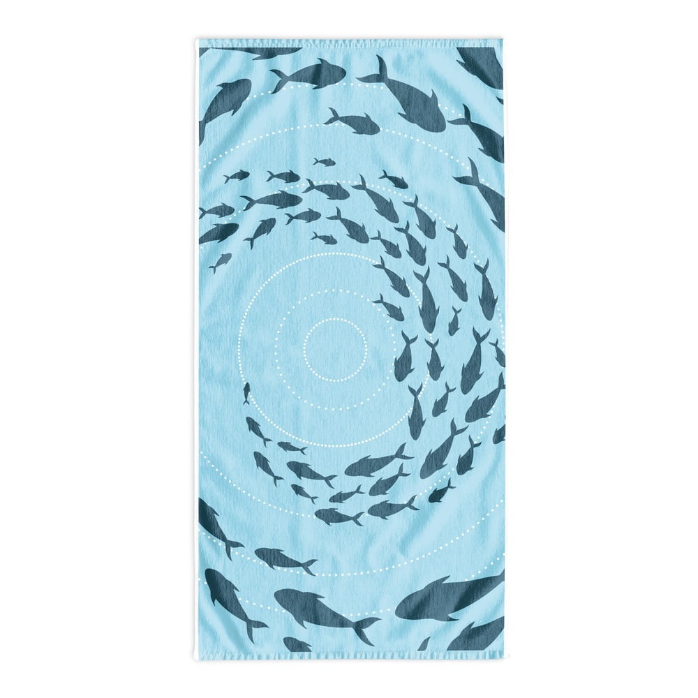 Modrá plážová osuška 90x180 cm Shoal - DecoKing