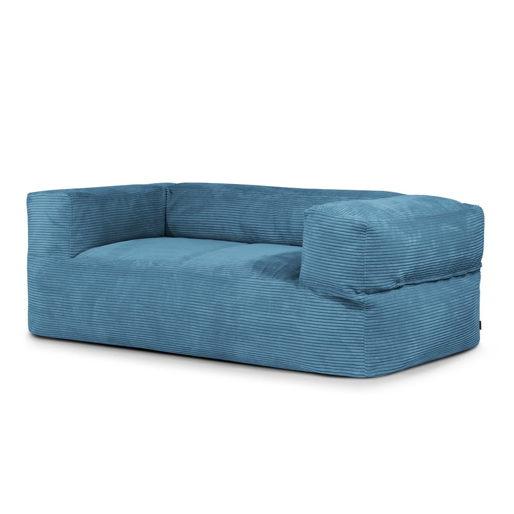 Modrý menčestrový sedací vak Sofa MooG – SLOWDOWN