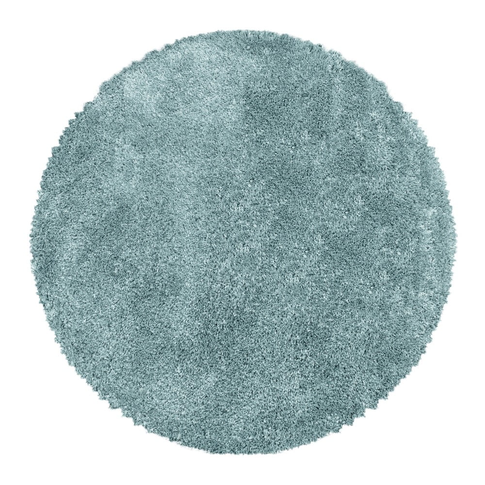 Modrý okrúhly koberec ø 200 cm Fluffy – Ayyildiz Carpets