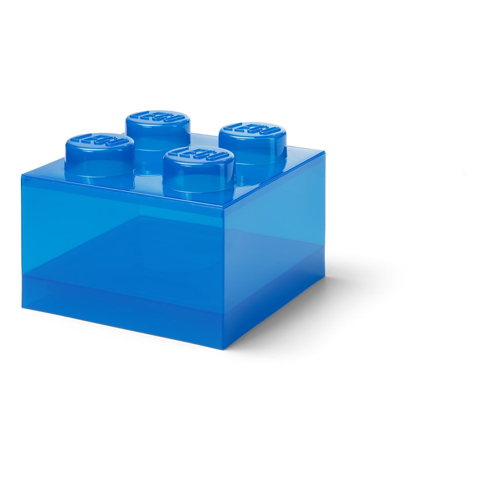 Modrý plastový detský úložný box 25x25x18 cm – LEGO®