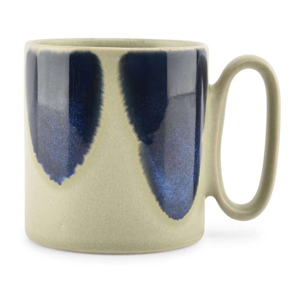 Modrý/béžový kameninový hrnček 390 ml Paint – Salt&Pepper