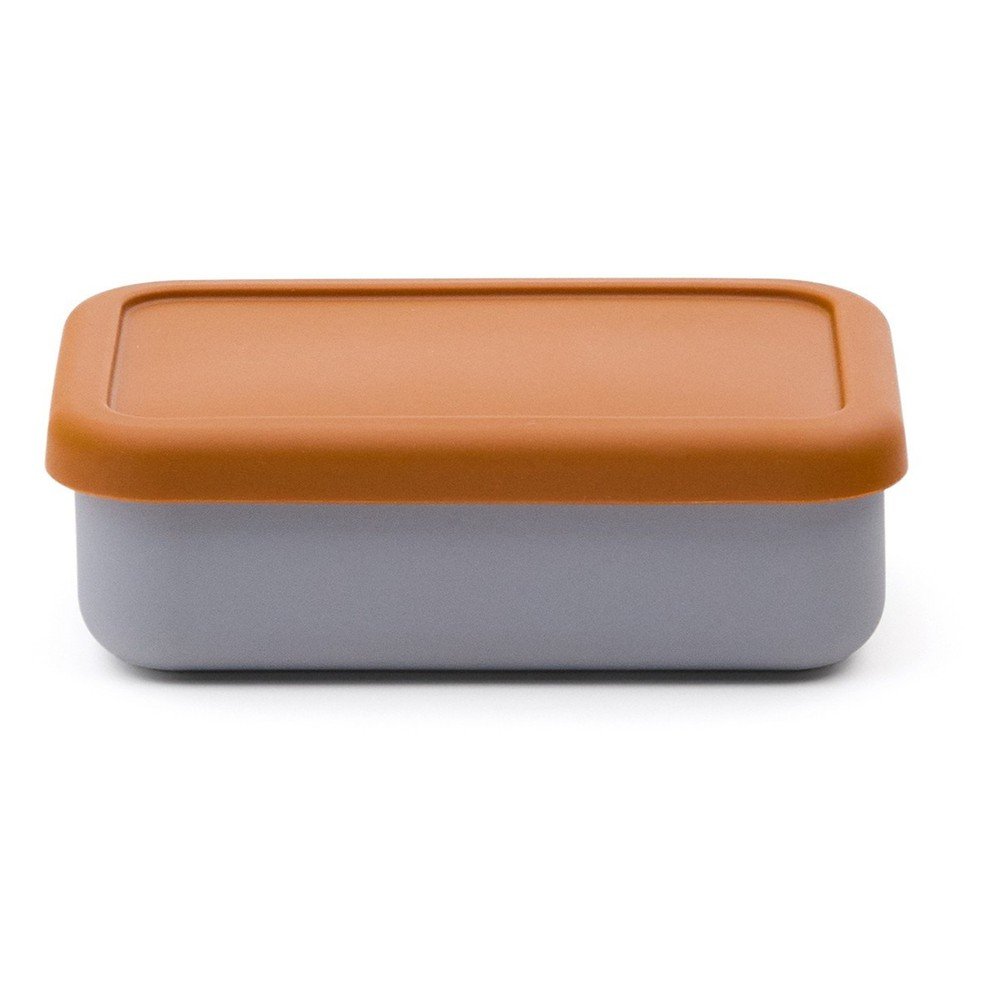 Modrý/oranžový silikónový detský desiatový box Lili – Kave Home