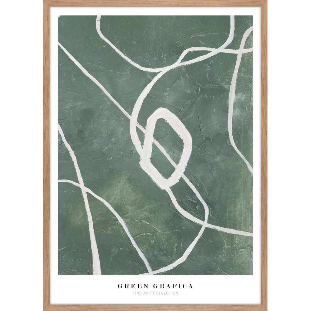 Obraz 52x72 cm Green Grafica – Malerifabrikken