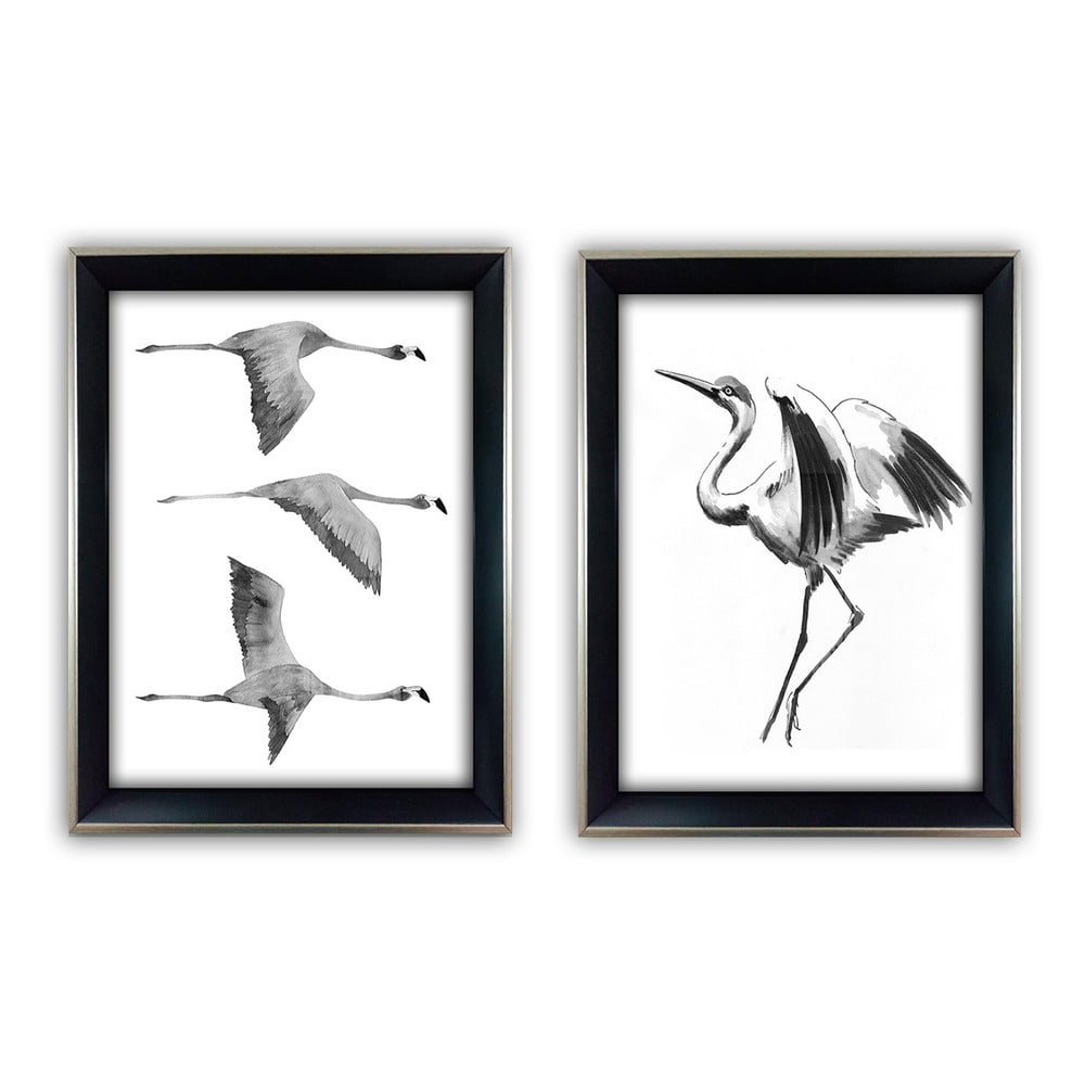 Obrazy v súprave 2 ks 35x45 cm Crane – Wallity
