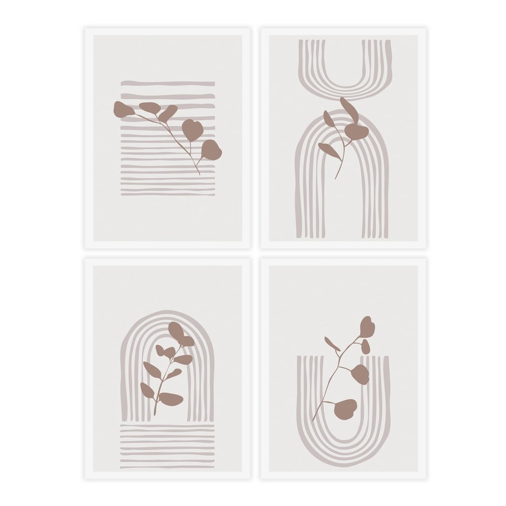 Obrazy v súprave 4 ks 30x40 cm – Casa Selección