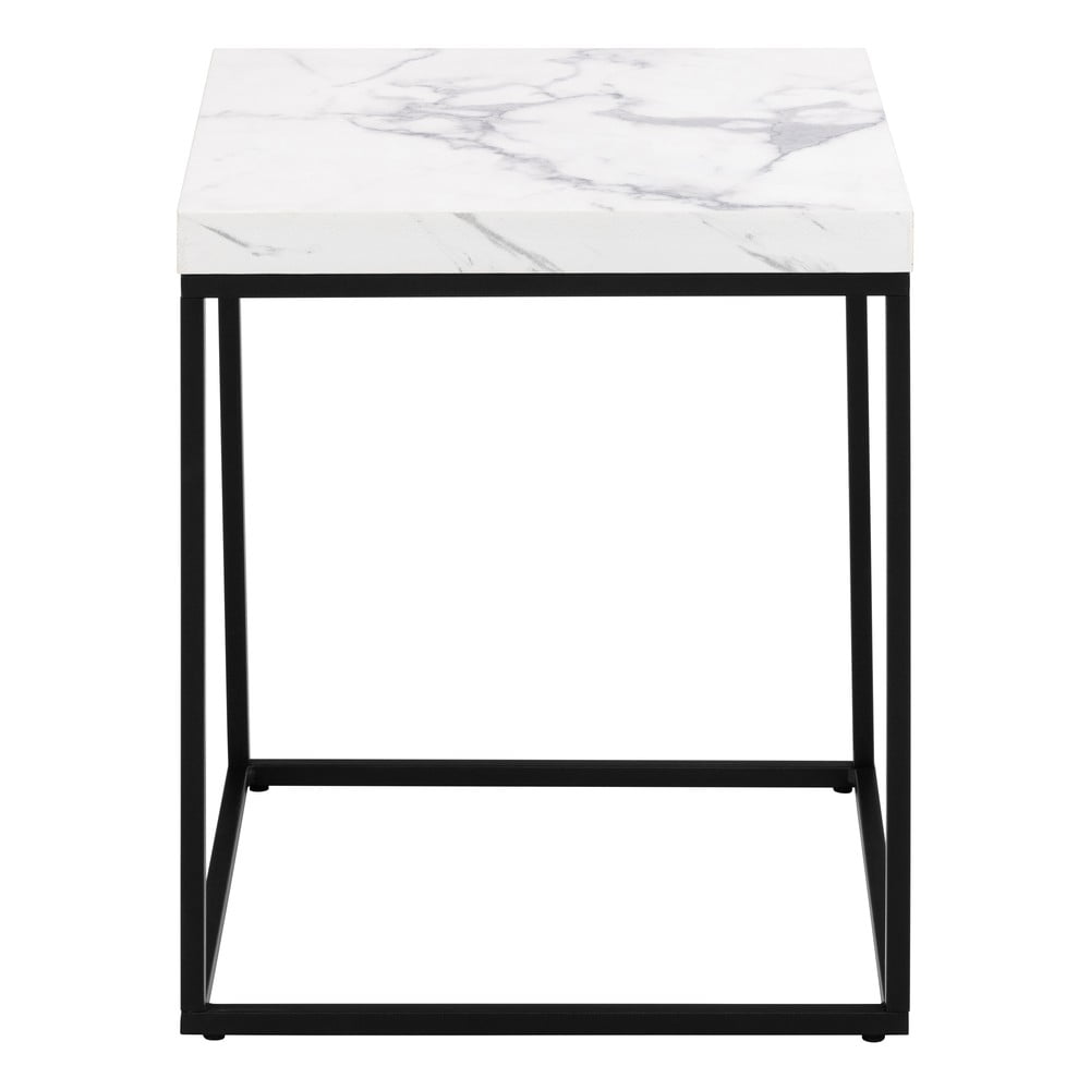 Odkladací stolík s doskou v dekore mramoru 40x40 cm Barossa – Actona