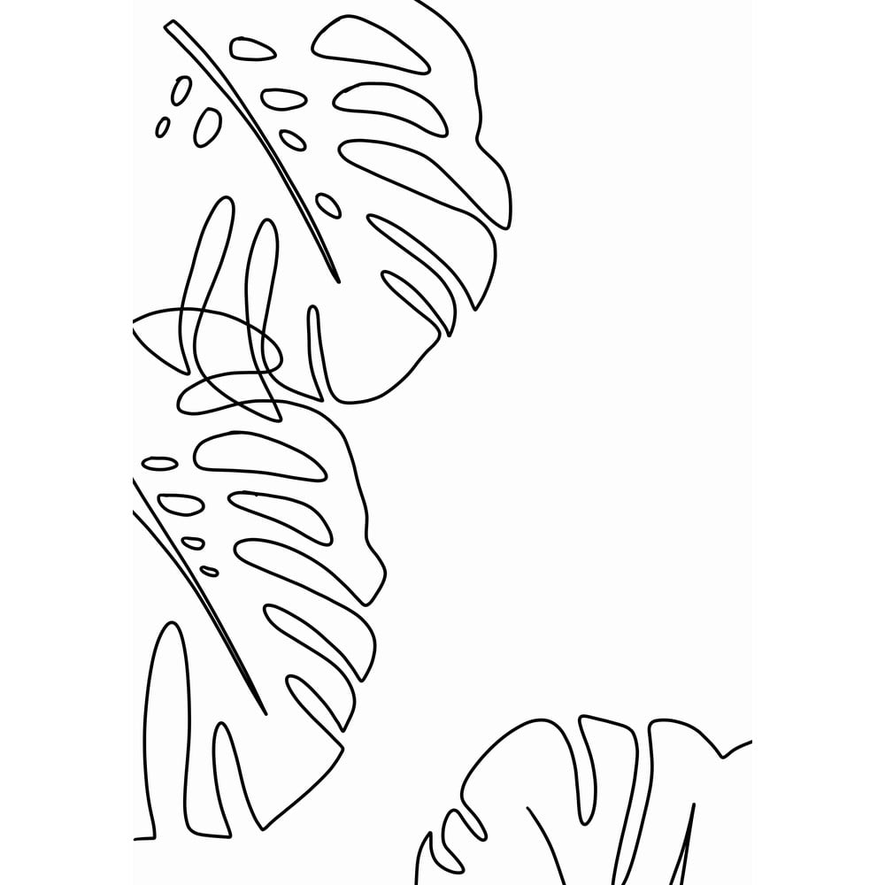 Plagát 29x41.4 cm Monstera - Veronika Boulová
