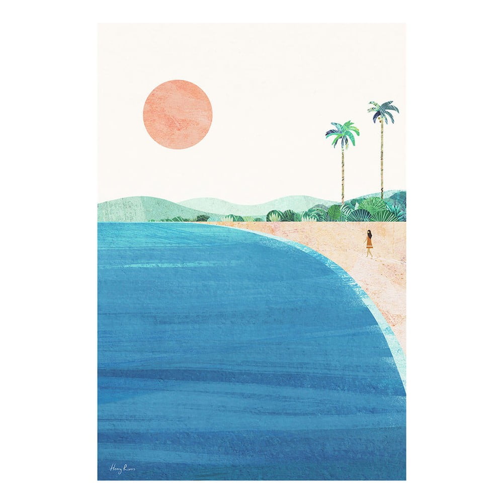 Plagát 30x40 cm Paradise Beach - Travelposter