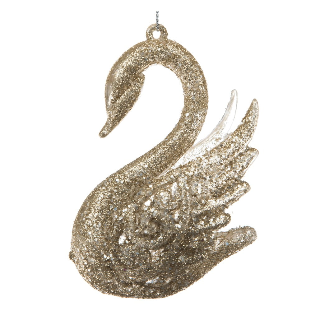 Plastová vianočná ozdoba 10 cm Swan – Dakls