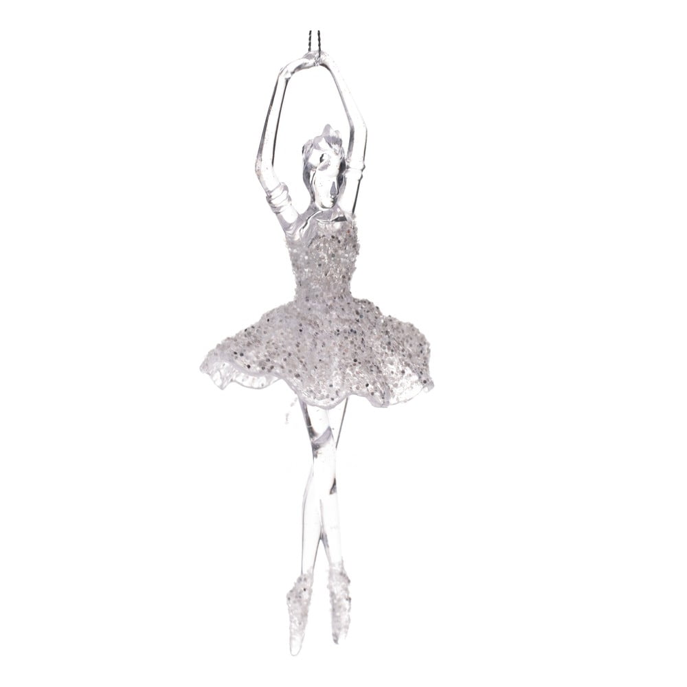 Plastová vianočná ozdoba 17 cm Balerina – Dakls