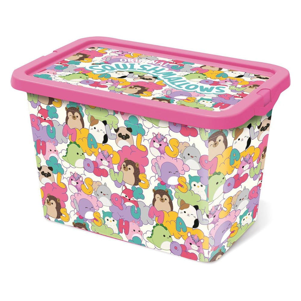 Plastový detský úložný box 29x19x18 cm Stor – SQUISHMALLOWS