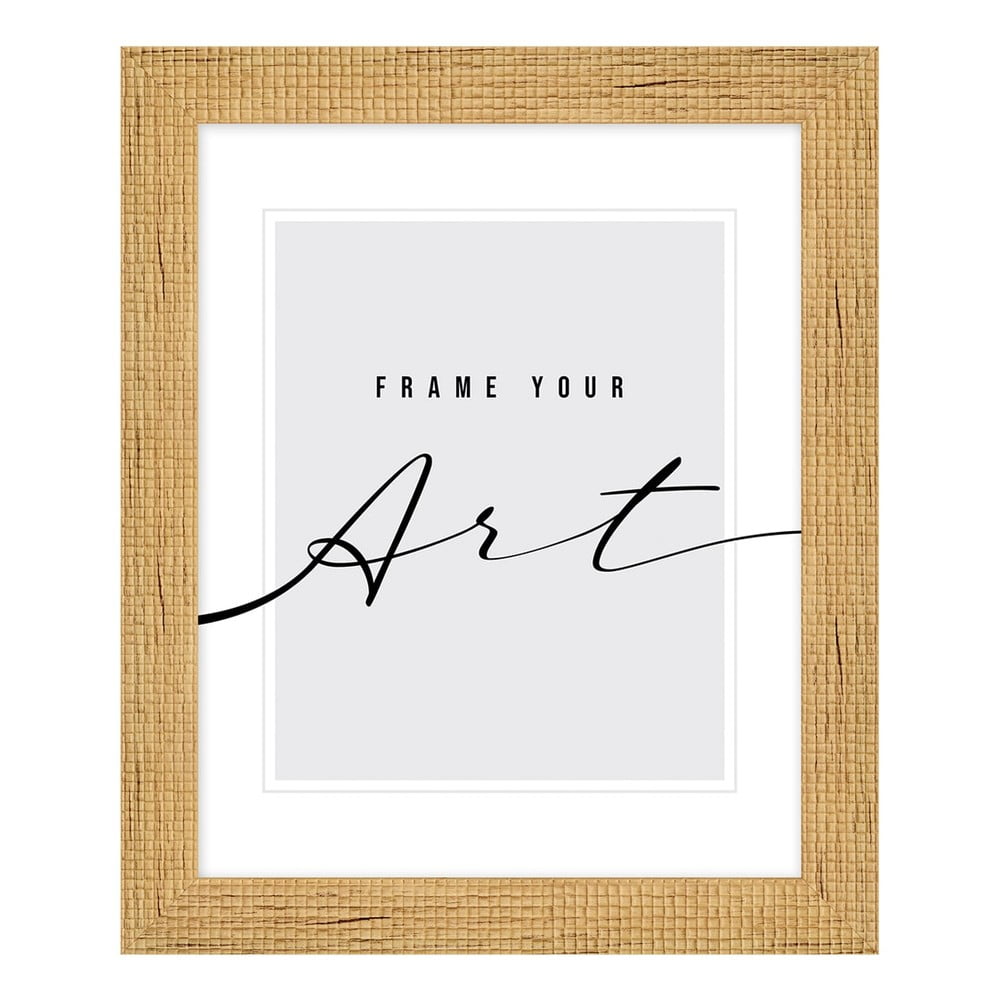 Plastový rámček na stenu v prírodnej farbe 48x58 cm