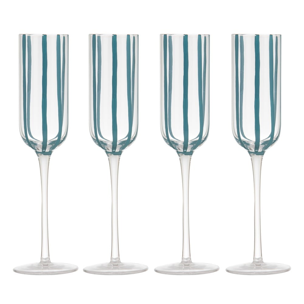 Poháre v súprave 4 ks na sekt 180 ml Stripe – Ladelle