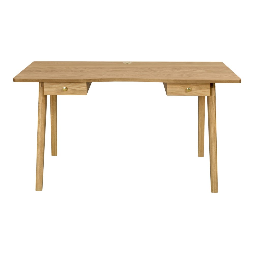 Pracovný stôl v dekore duba 70x140 cm Nice – Woodman