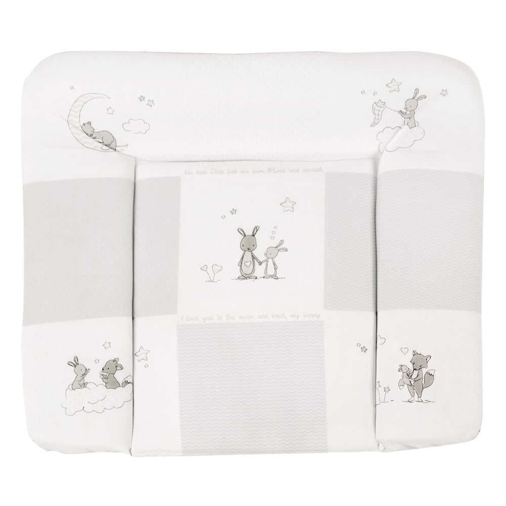 Prebaľovacia podložka 75x85 cm Fox & Bunny – Roba