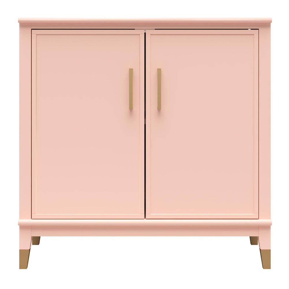 Ružová skrinka 86x85x41 cm Westerleigh – CosmoLiving by Cosmopolitan