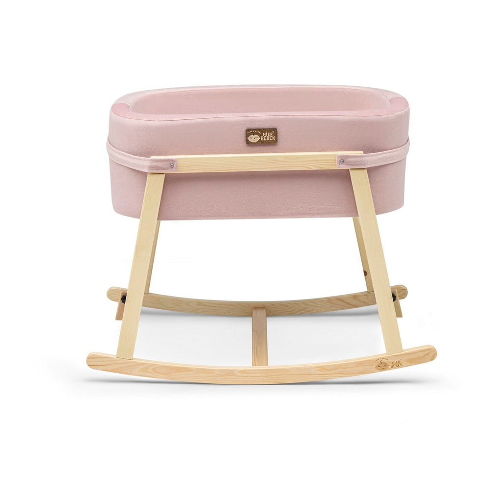 Ružová/prírodná kolíska Hier – Kalune Design
