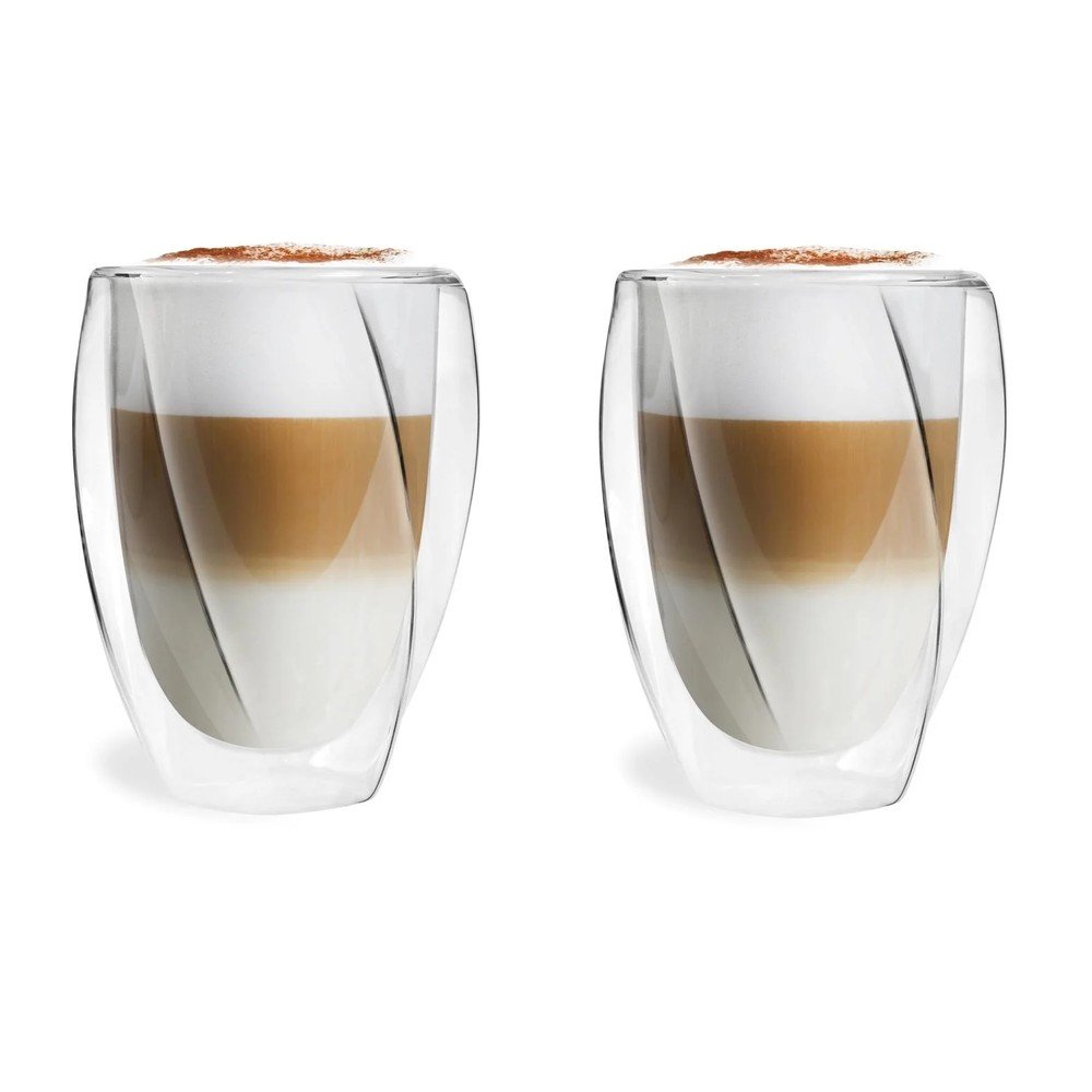 Sada 2 dvojstenných pohárov Vialli Design Latte, 300 ml