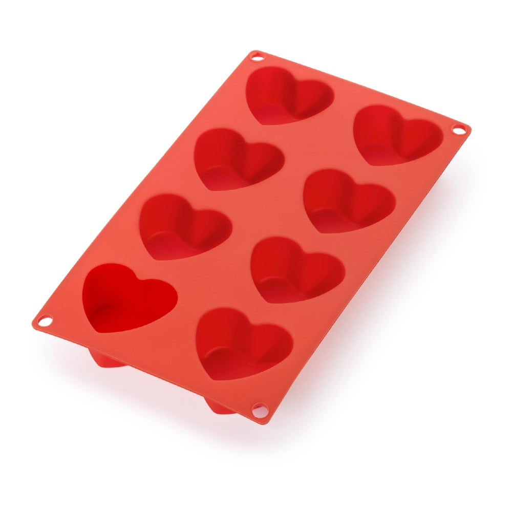 Silikónová forma na pečenie 17,5x30 cm Heart – Lékué