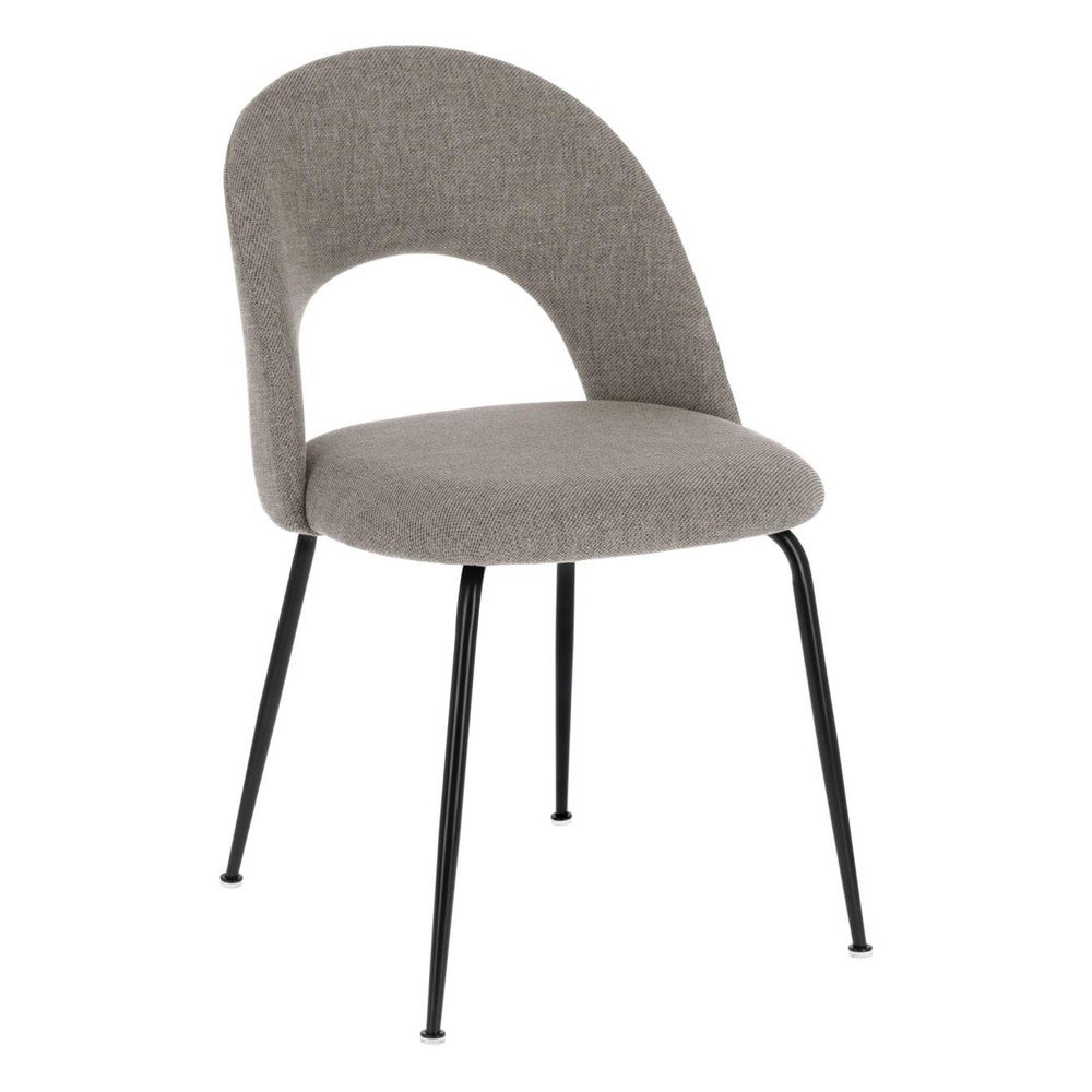 Sivá čalúnená jedálenská stolička Mahalia – Kave Home