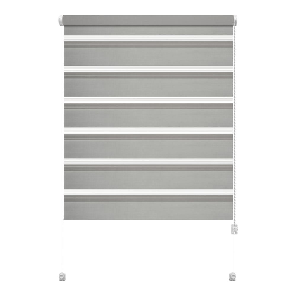 Sivá roleta deň a noc 57x150 cm Zebra – Gardinia