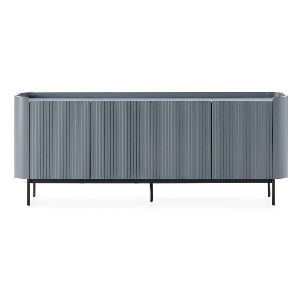 Sivomodrá komoda 200x80x40 cm Willa – MOME