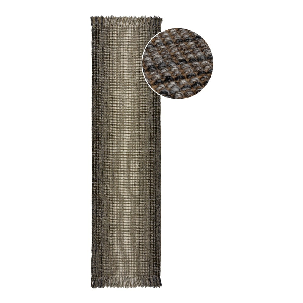 Sivý behúň 60x230 cm – Flair Rugs