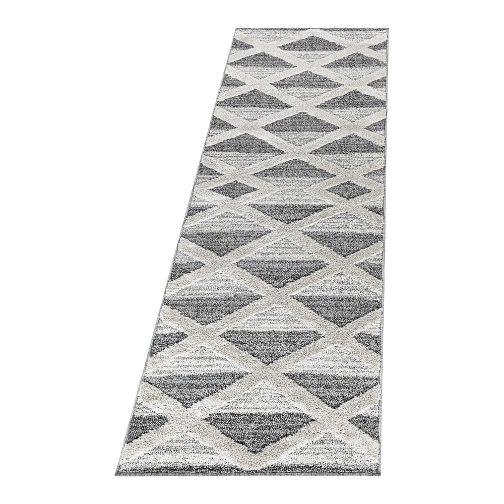 Sivý behúň 80x250 cm Pisa – Ayyildiz Carpets