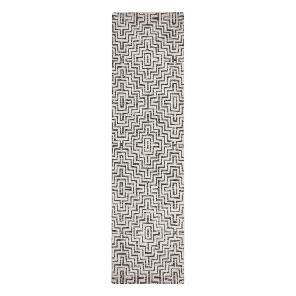 Sivý behúň 80x300 cm Rhett – Flair Rugs