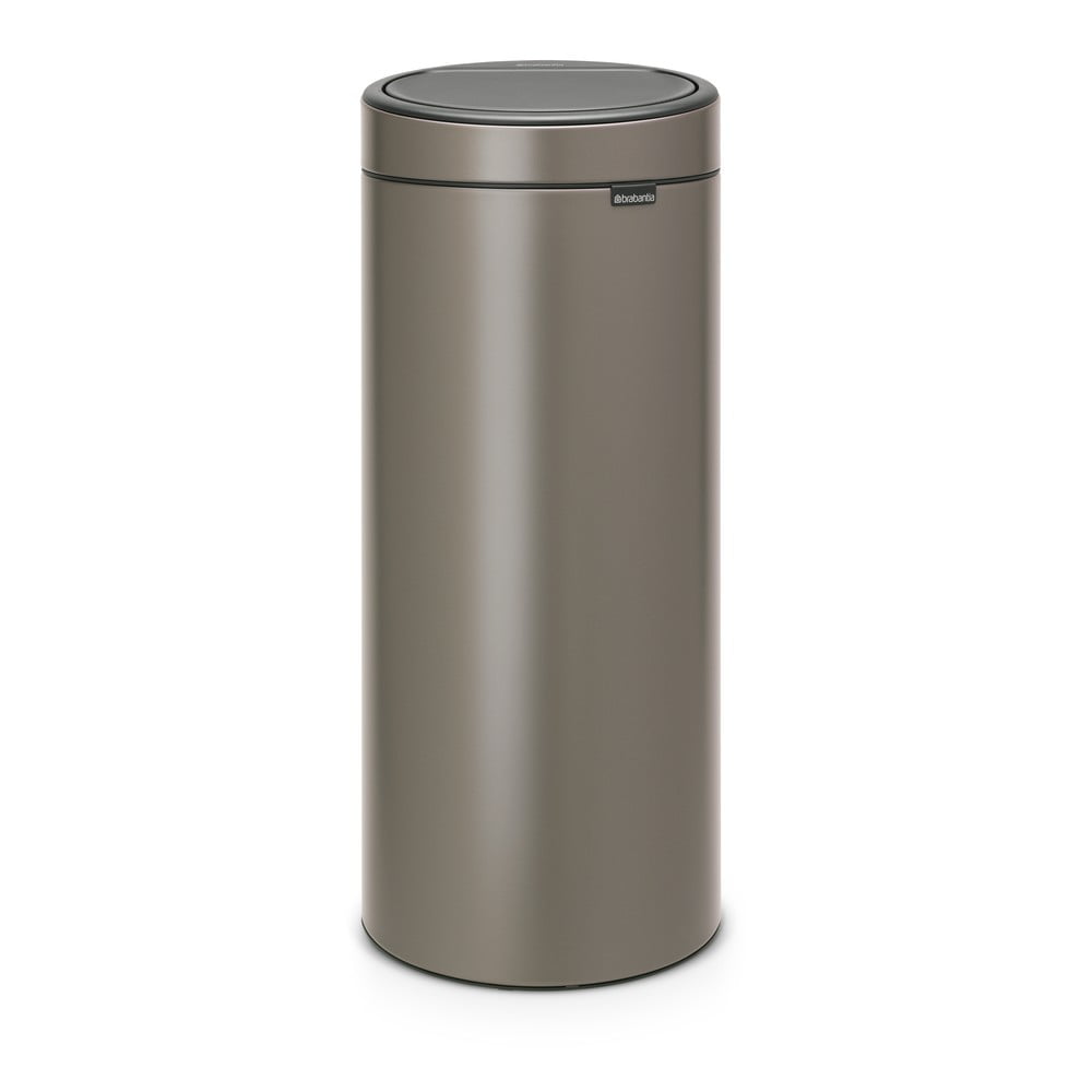 Sivý dotykový oceľový odpadkový kôš 30 l Touch Bin – Brabantia