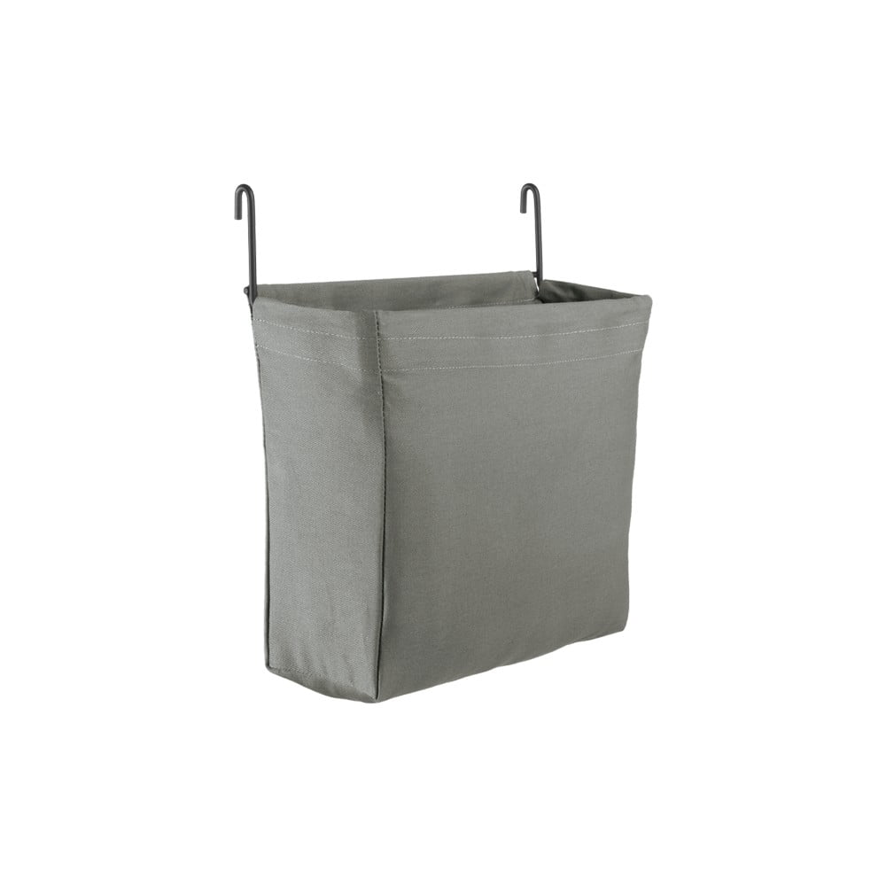 Sivý látkový komponent - úložný box 24x9 cm Mural – Metaltex
