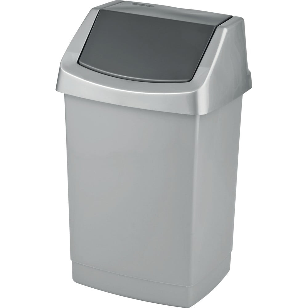 Sivý odpadkový kôš Curver Click-it, 25 l