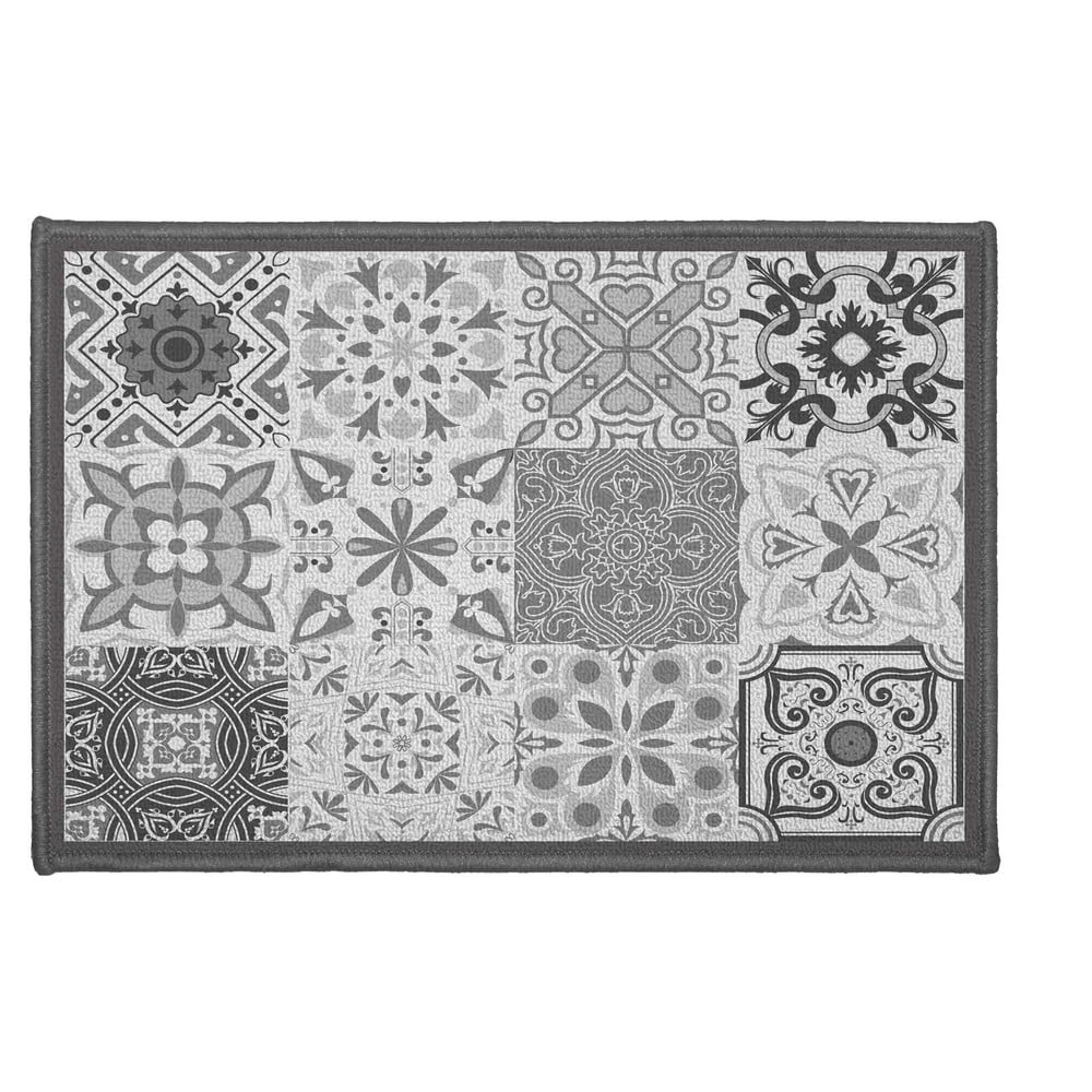 Sivý prateľný koberec 40x60 cm Persane – douceur d'intérieur