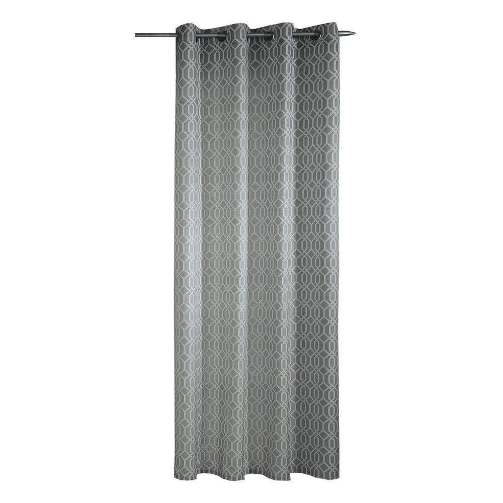Sivý záves 135x245 cm Dekor – Sehlbach