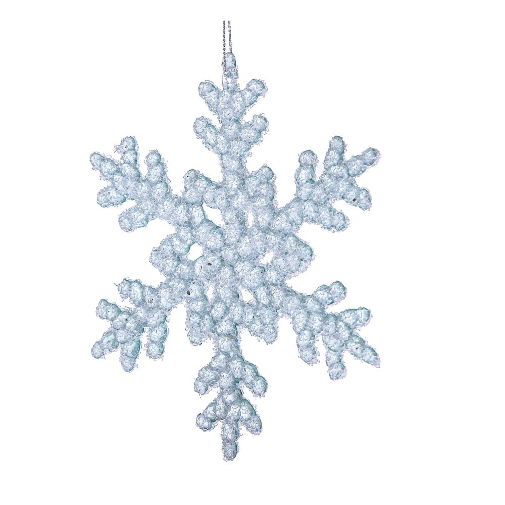 Sklenená vianočná ozdoba ø 6 cm Snowflake – Dakls