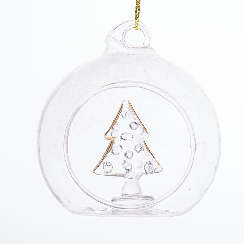 Sklenená vianočná ozdoba ø 6 cm Tree – Dakls