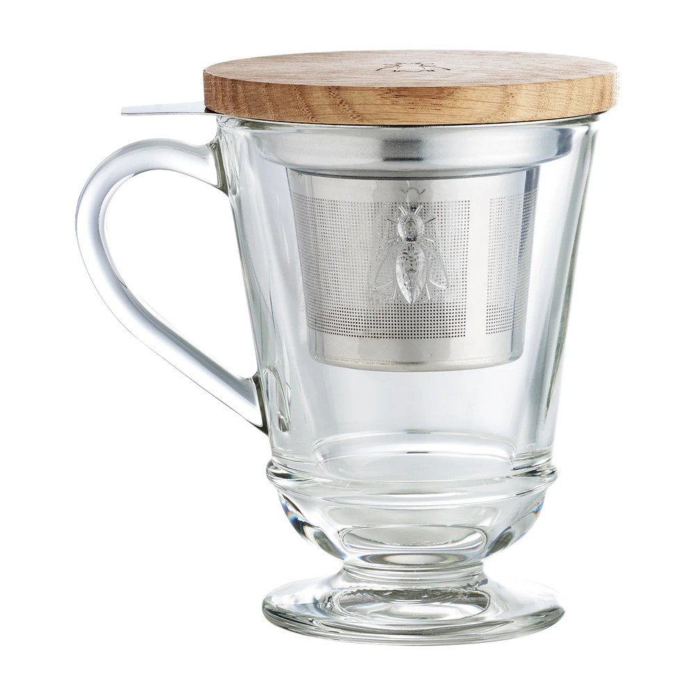 Sklenený hrnček so sitkom 270 ml Abeille – La Rochére