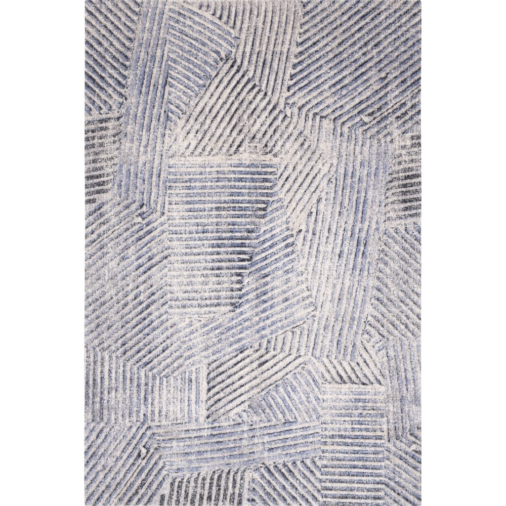 Svetlomodrý vlnený koberec 200x300 cm Strokes – Agnella