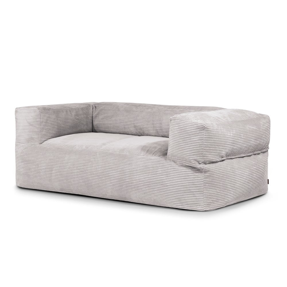 Svetlosivý menčestrový sedací vak Sofa MooG – SLOWDOWN