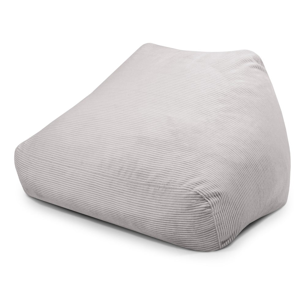 Svetlosivý menčestrový sedací vak Sofa Snug – SLOWDOWN